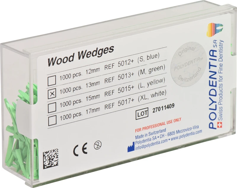 39362 - Interdentalkeile Ahornholz - Packung 1.000 Stück grün, 13 mm 39362 - Interdentalkeile Ahornholz - Packung 1.000 Stück grün, 13 mm