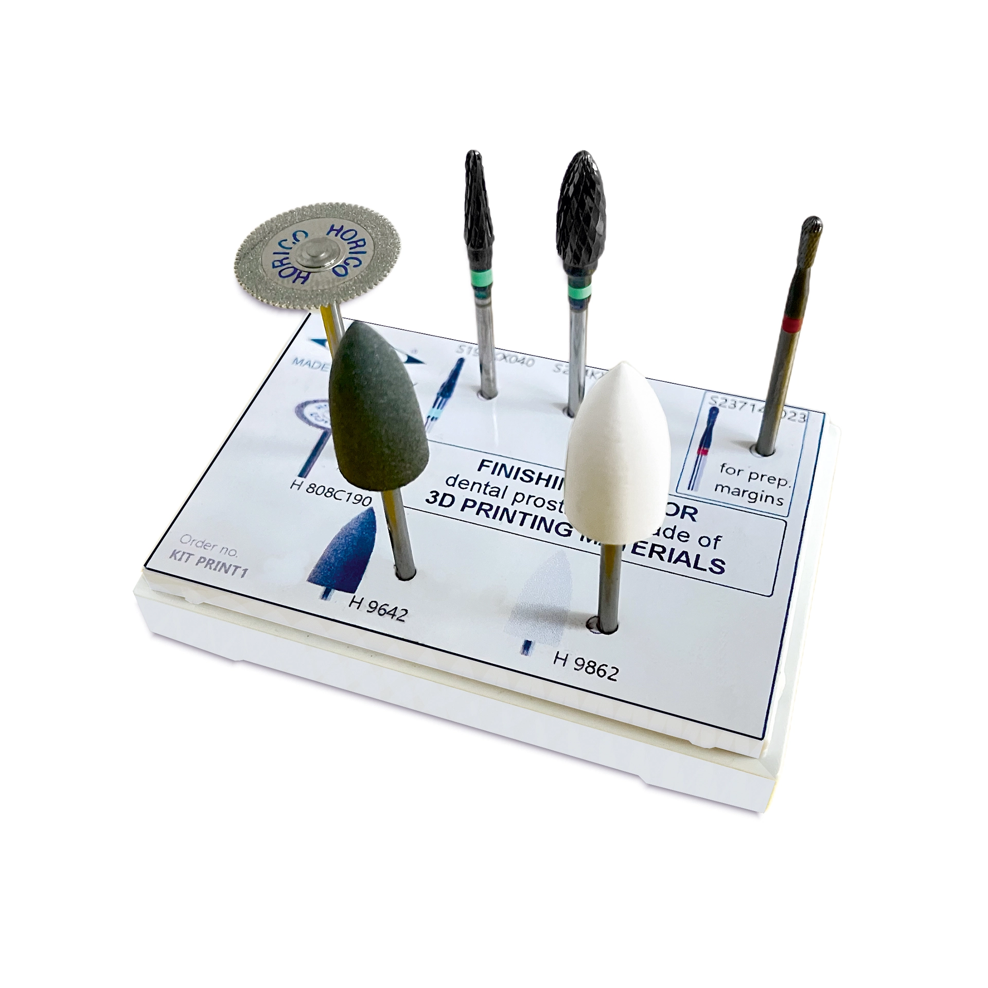 Kit 6 Instrumente (1 Diamantscheibe, 2 TC Cutter, 2 Polierer, 1 TC Fräser) Kit 6 Instrumente (1 Diamantscheibe, 2 TC Cutter, 2 Polierer, 1 TC Fräser)