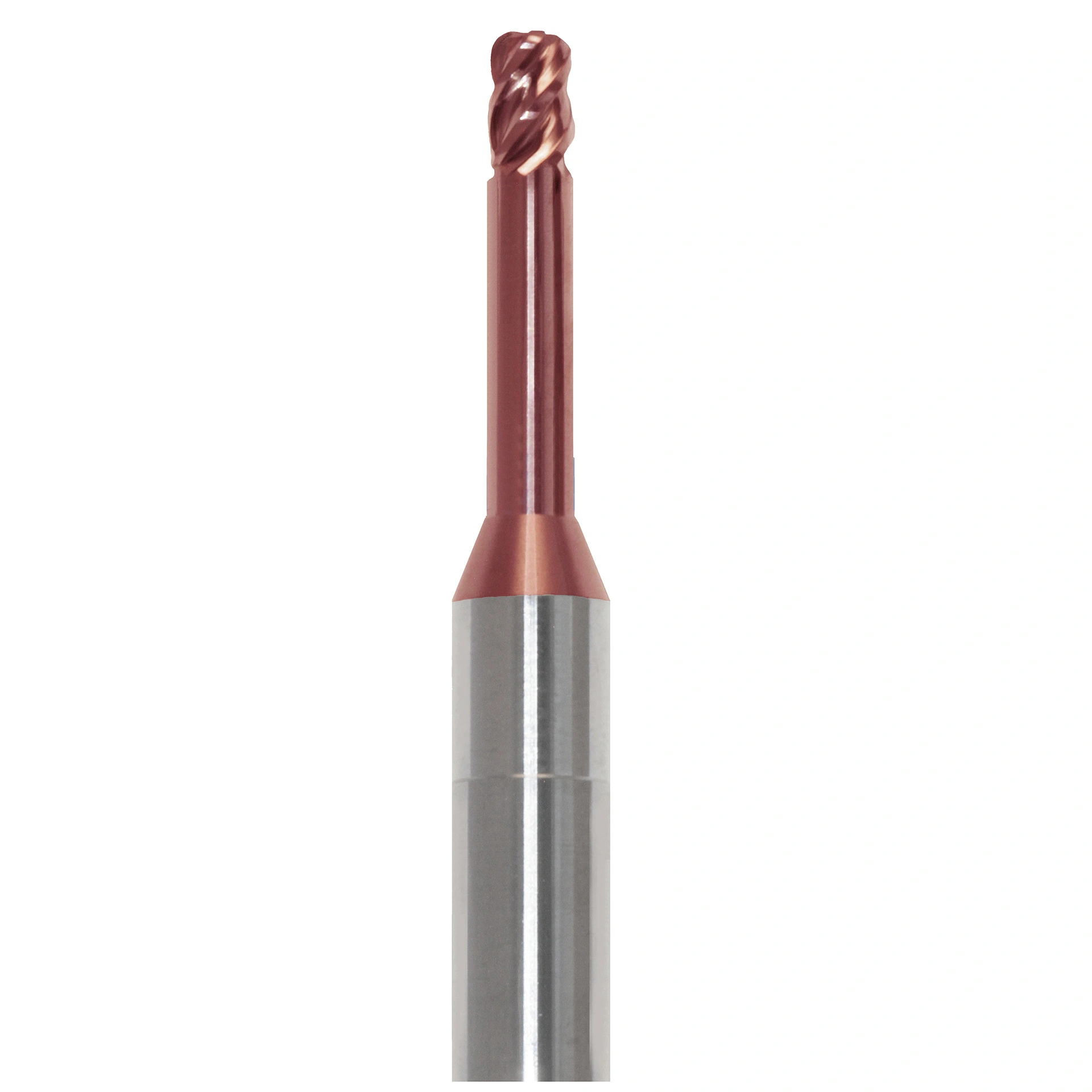  Stück Torus, rot, Vierschneider, Kopf-Ø 3 mm, Schaft-Ø 6 mm, GL: 50 mm 