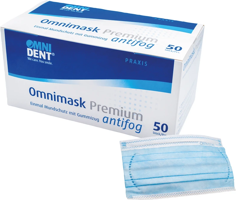 Packung 50 Stück mit Gummizug, blau Packung 50 Stück mit Gummizug, blau