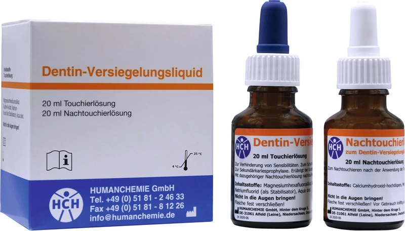 Packung 20 ml Touchierlösung, 20 ml Nachtouchierlösung in Flaschen mit Tropfpipetten