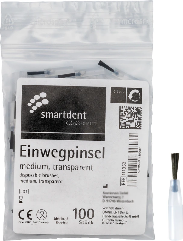 Packung 100 Stück, Haar schwarz, mittel Packung 100 Stück, Haar schwarz, mittel
