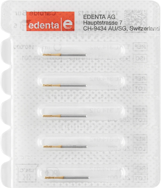 Packung 5 Stück FG, Figur 234 Birne lang, 4,2 mm, ISO 012 Packung 5 Stück FG, Figur 234 Birne lang, 4,2 mm, ISO 012