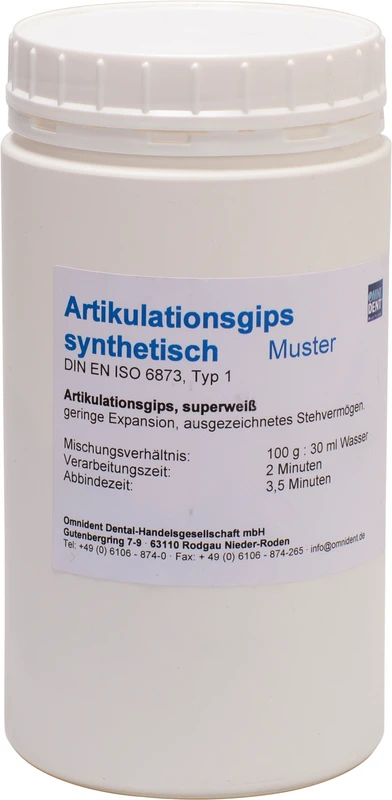 Muster 1 kg Spezialgips weiß