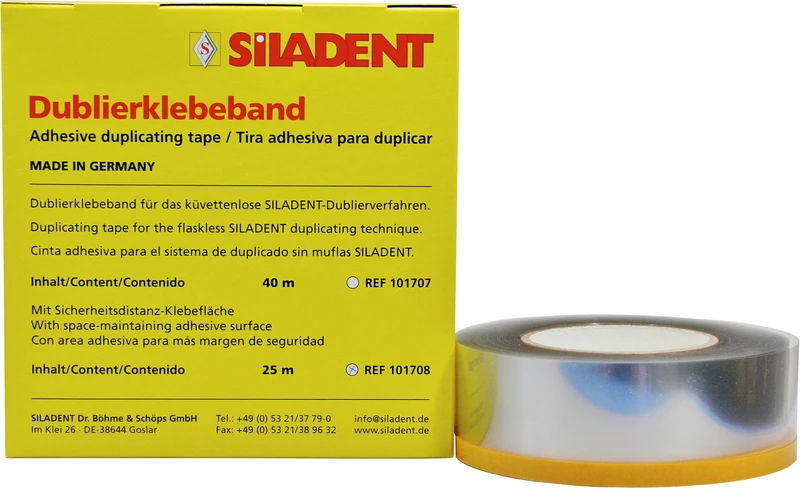 Spenderbox 25 m Klebeband mit dickerem Klebestreifen Spenderbox 25 m Klebeband mit dickerem Klebestreifen