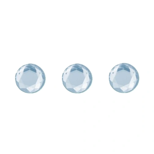 Packung 3 Stück Kreis, eisblau, Ø 1,8 mm, Brillantschliff Packung 3 Stück Kreis, eisblau, Ø 1,8 mm, Brillantschliff