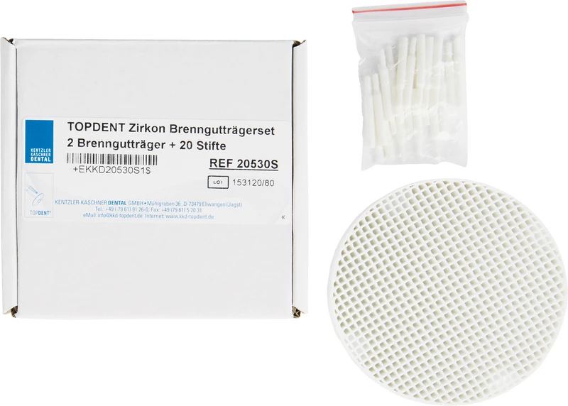 Packung 2 Wabenplatten, 20 Zirkonstifte