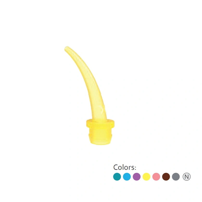 Packung 100 Stück Ø: 0,6 / 1,4 mm, für 18 - 75 ml Kartuschen, gelb