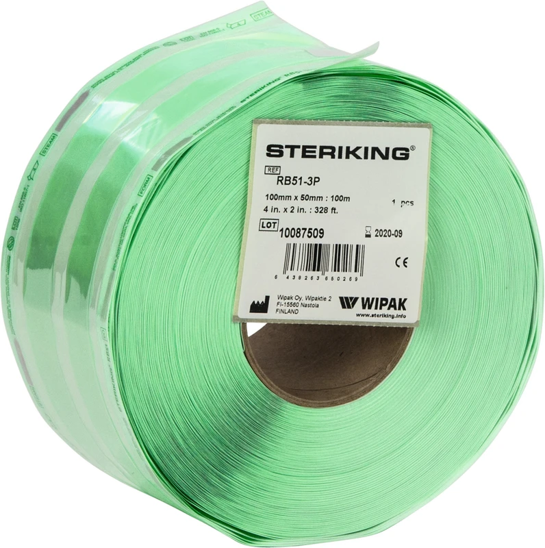 Rolle 100 m mit Seitenfalte, 100 x 50 mm Rolle 100 m mit Seitenfalte, 100 x 50 mm