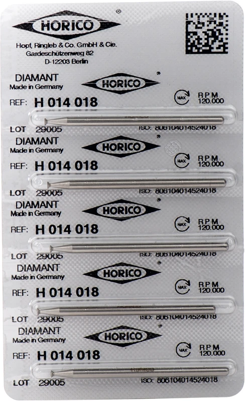 Packung 5 Stück HP, Figur 014, 0,6 mm, ISO 018 Packung 5 Stück HP, Figur 014, 0,6 mm, ISO 018