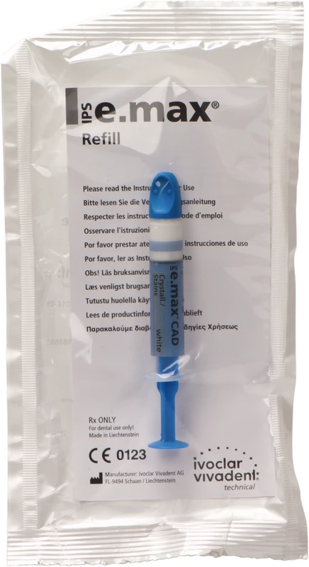 Spritze 1 g Crystallization Stains white