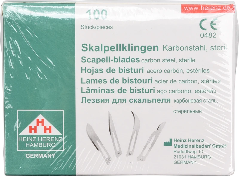 Packung 100 Stück Nr. 15-C, 04-HER-00002, Steril