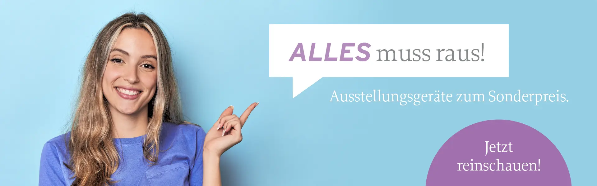 Alles muss raus - Ausstellungsgeräte zum Sparpreis Ausstellungsgeraete