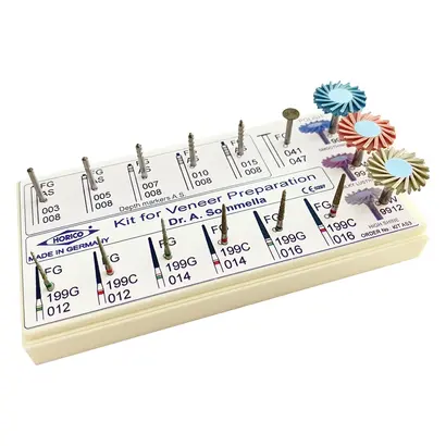 Kit 5 Tiefenmarkierer, 7 Schleifer, 3 Polierer Kit 5 Tiefenmarkierer, 7 Schleifer, 3 Polierer