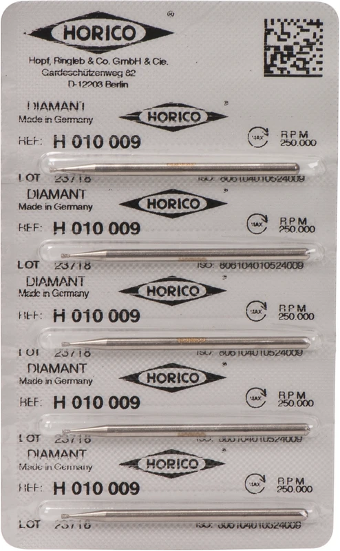 Packung 5 Stück HP, Figur 010, 1 mm, ISO 009 Packung 5 Stück HP, Figur 010, 1 mm, ISO 009