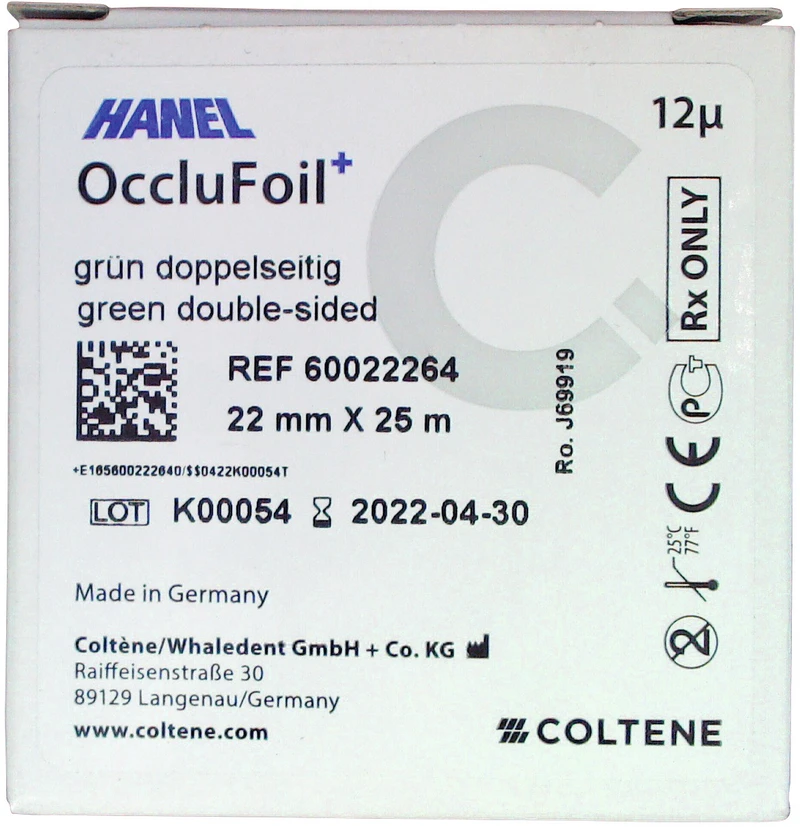 Rolle 25 m grün, 22 mm breit, PET