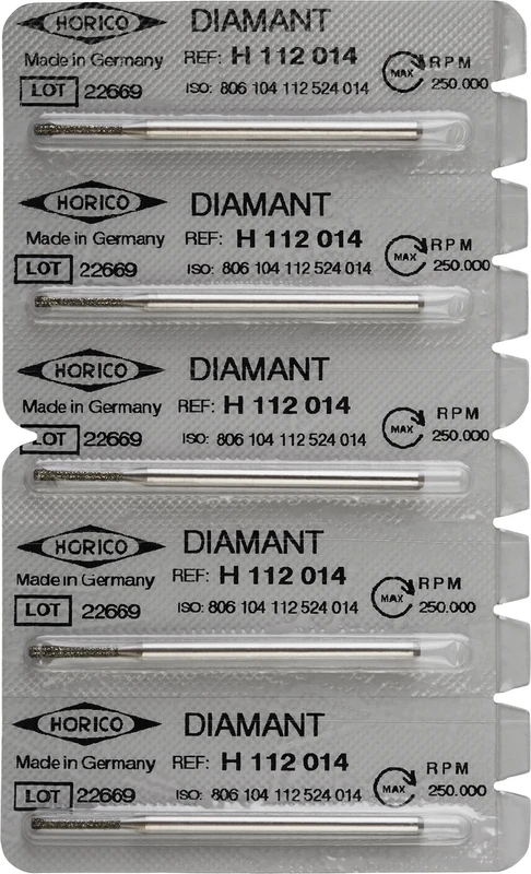 Packung 5 Stück HP, Figur 112, 10 mm, ISO 014 Packung 5 Stück HP, Figur 112, 10 mm, ISO 014