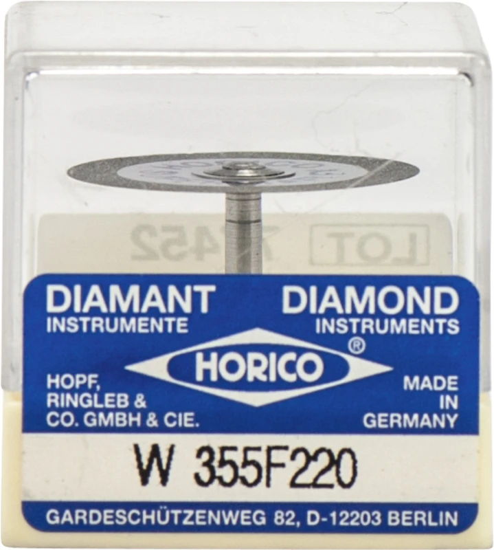 Stück doppelseitig, sehr flexibel, gelb x-fein, RA, Figur 355, 0,3 mm, ISO 220 Stück doppelseitig, sehr flexibel, gelb x-fein, RA, Figur 355, 0,3 mm, ISO 220