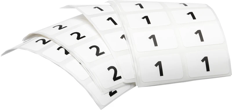 Packung Klebeschilder
