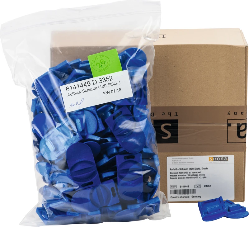 Packung 100 Stück blau Packung 100 Stück blau