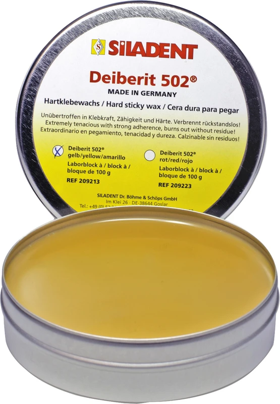 Dose 80 g Hartklebewachs gelb