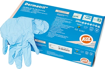 Packung 100 Stück puderfrei, blau, L