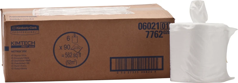 Karton 6 Rollen x 90 Tücher, weiß, 30,5 x 31,8 cm, perforiert, Kleinrolle