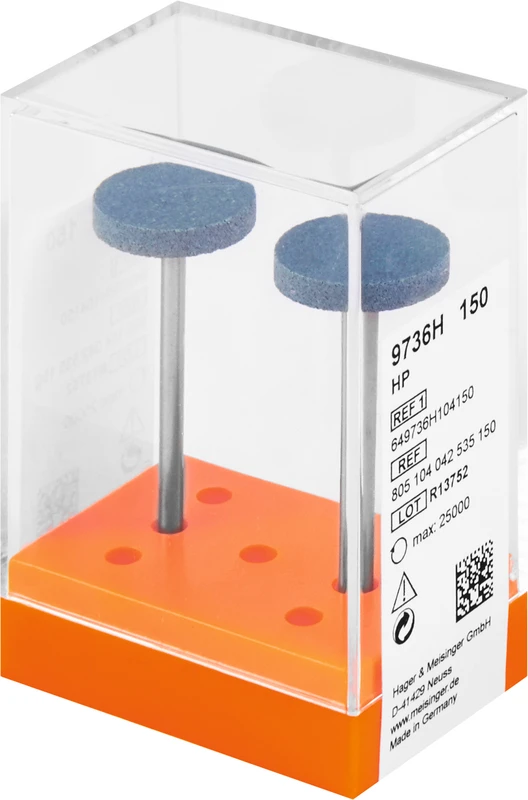 Packung 2 Stück blau grob, HP, Figur 042, 3 mm, ISO 150 Packung 2 Stück blau grob, HP, Figur 042, 3 mm, ISO 150