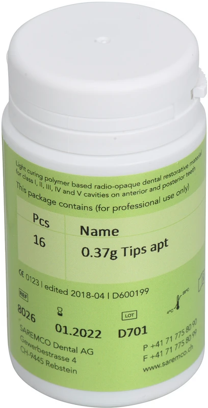 Packung 16 x 0,37 g Tip A3 inklusive Flow Chart Packung 16 x 0,37 g Tip A3 inklusive Flow Chart