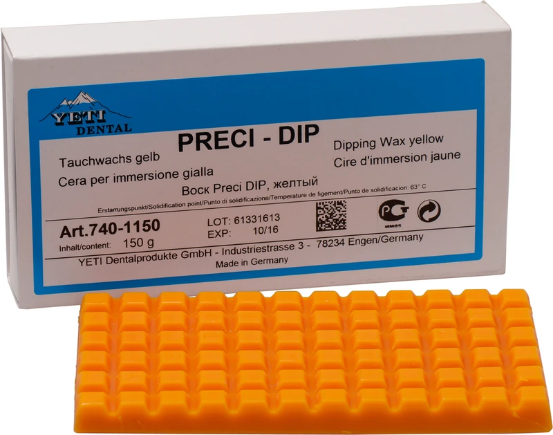 Packung 150 g Tauchwachs gelb