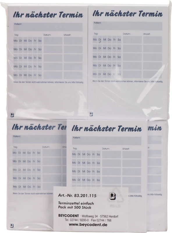 Packung 5 x 100 Blatt Packung 5 x 100 Blatt