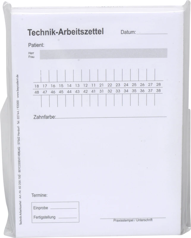 Stück 100 Blatt