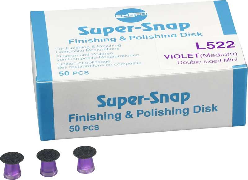 Nachfüllpackung 50 Scheiben, violett, Körnung mittel, mini
