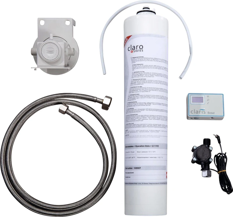 Karton Filterpatrone, Ventil, 2 Schläuche, Display, Kabel