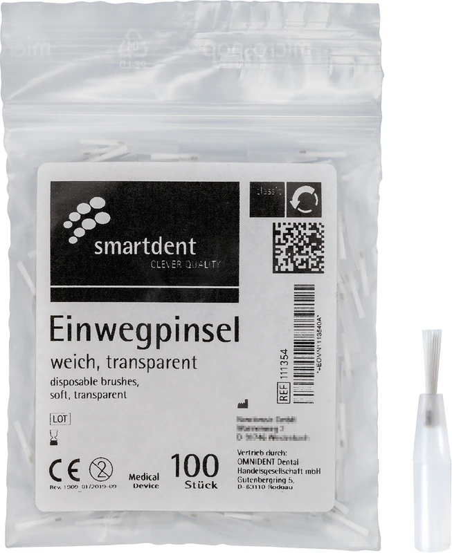 Packung 100 Stück, Haar weiß, weich Packung 100 Stück, Haar weiß, weich