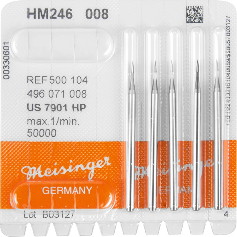 Packung 5 Stück fein HP, Figur 496 Flamme, 3,6 mm, ISO 008