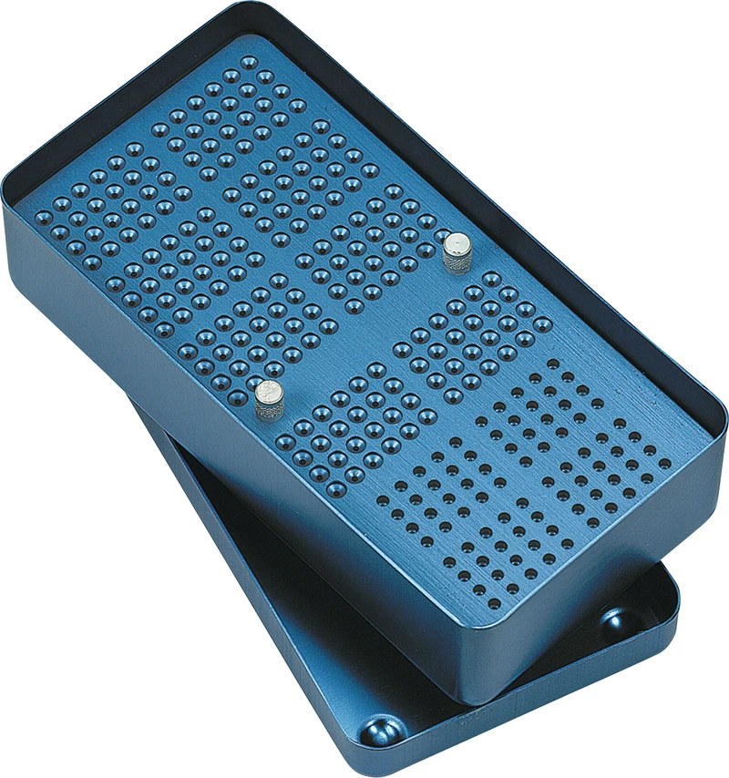 Stück Box mit Deckel, 204 x 105 x 54 mm, blau