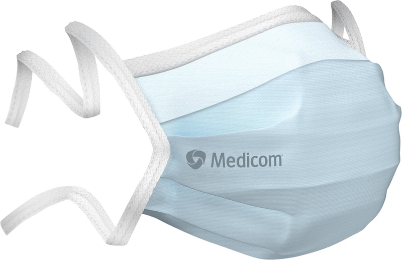 217483 - Medicom® SafeMask® SofSkin® fog-free medizinischer Mundschutz - Packung 50 Stück blau, mit Bindebändern 217483 - Medicom® SafeMask® SofSkin® fog-free medizinischer Mundschutz - Packung 50 Stück blau, mit Bindebändern