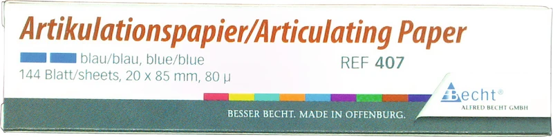 Packung 144 Stück blau, 80µ, gerade