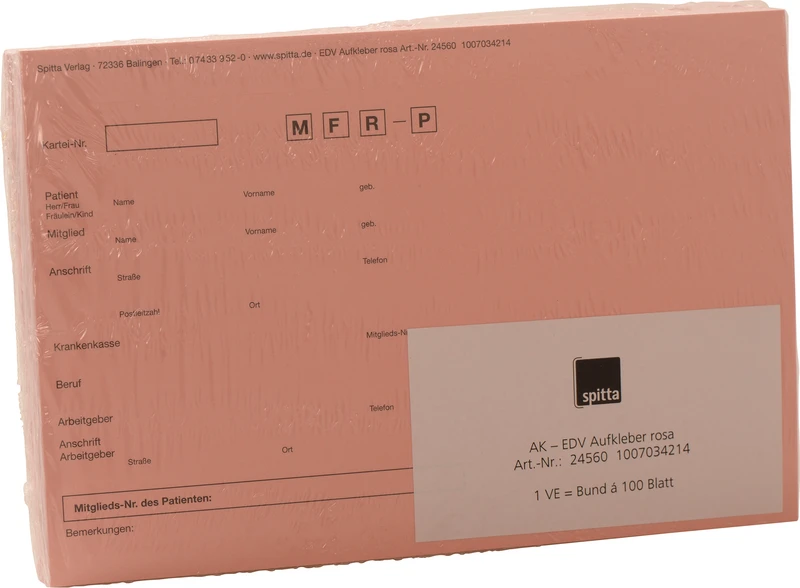 Packung 100 Stück rosa Packung 100 Stück rosa