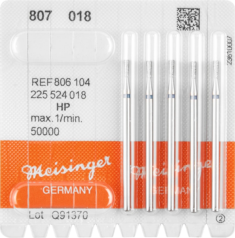 Packung 5 Stück blau mittel, HP, Figur 225, umgek. Kegel, Kante scharf, 5 mm, ISO 018 Packung 5 Stück blau mittel, HP, Figur 225, umgek. Kegel, Kante scharf, 5 mm, ISO 018