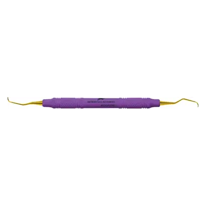 295446 - Double Gracey XP® SQUARED - Stück purple, anterior, mit Kunststoffgriff 295446 - Double Gracey XP® SQUARED - Stück purple, anterior, mit Kunststoffgriff