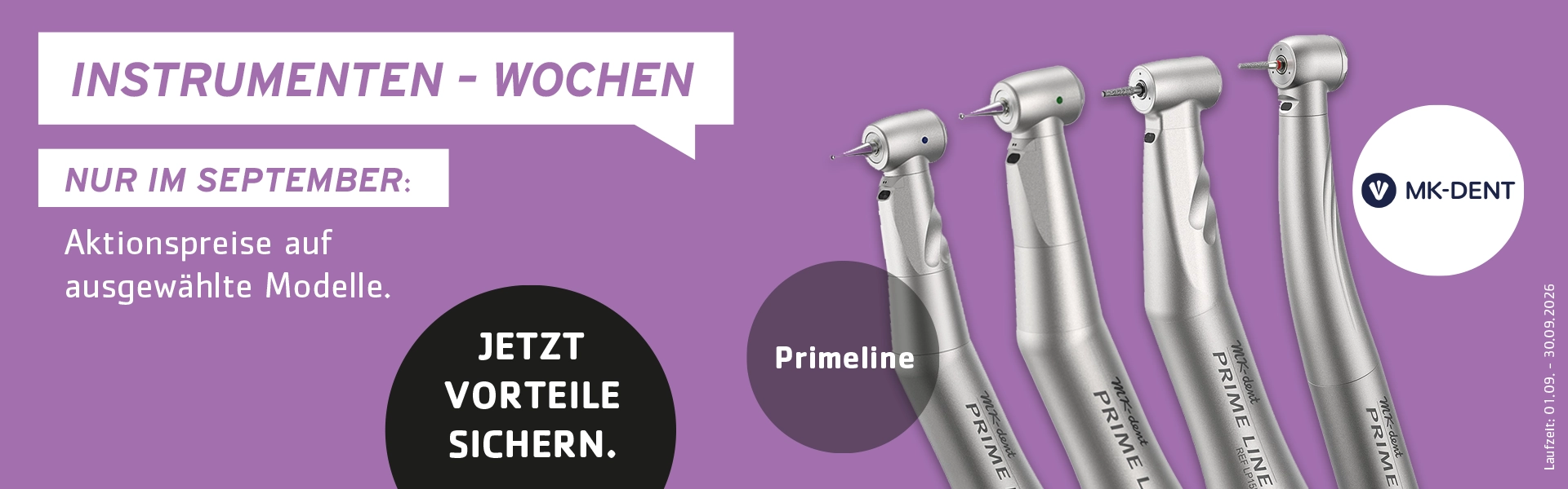 Instrumenten-Wochen im September: Jetzt Aktionspreise auf ausgewählte Modelle sichern! MK-dent Instrumente
