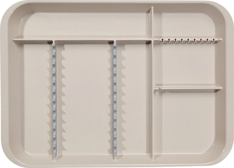 Stück Tray 34 x 24,5 x 2,2 cm, mit Einteilung beige Stück Tray 34 x 24,5 x 2,2 cm, mit Einteilung beige