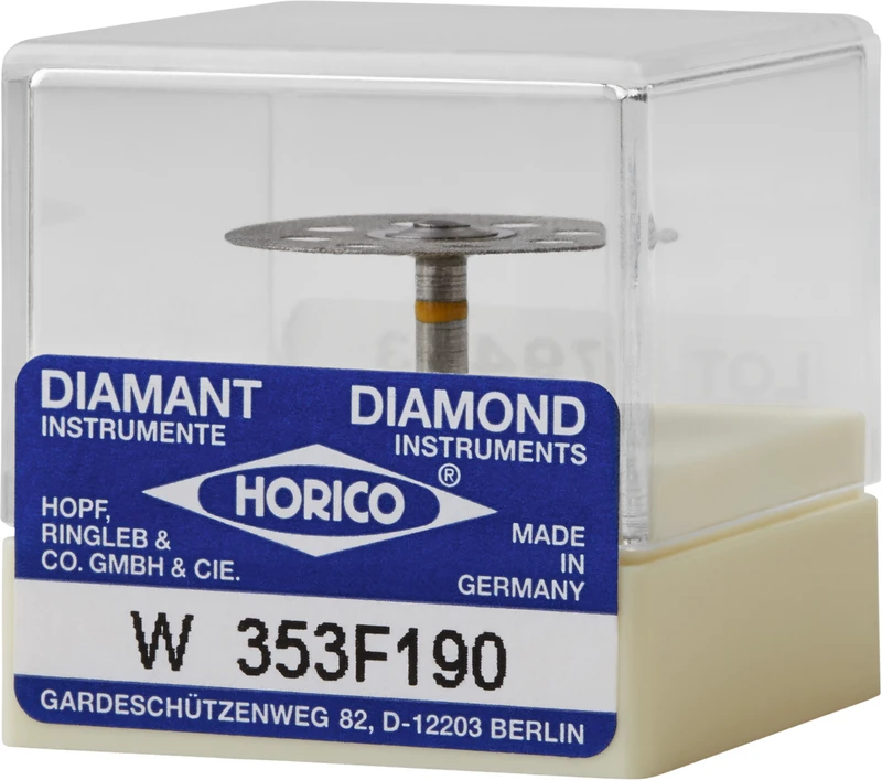 Stück doppelseitig, sehr flexibel, gelb x-fein, RA, Figur 353, 0,5 mm, ISO 190 Stück doppelseitig, sehr flexibel, gelb x-fein, RA, Figur 353, 0,5 mm, ISO 190
