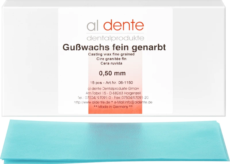 Packung 15 Stück fein genarbt, 0,5 mm Packung 15 Stück fein genarbt, 0,5 mm