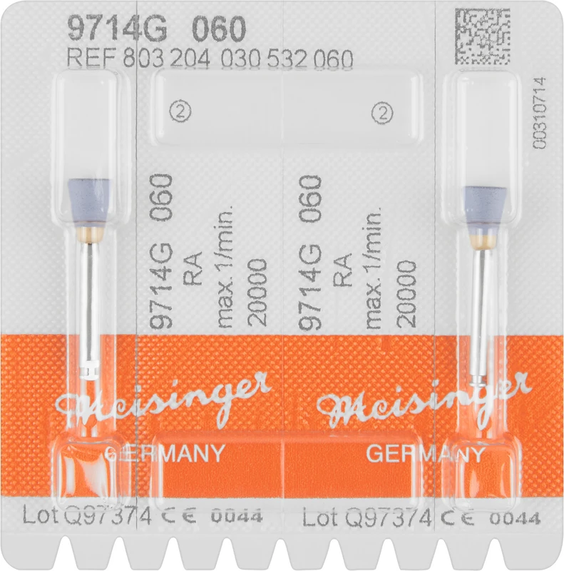 Packung 2 Stück blau grob, RA, Figur 030, 7,5 mm, ISO 060 Packung 2 Stück blau grob, RA, Figur 030, 7,5 mm, ISO 060