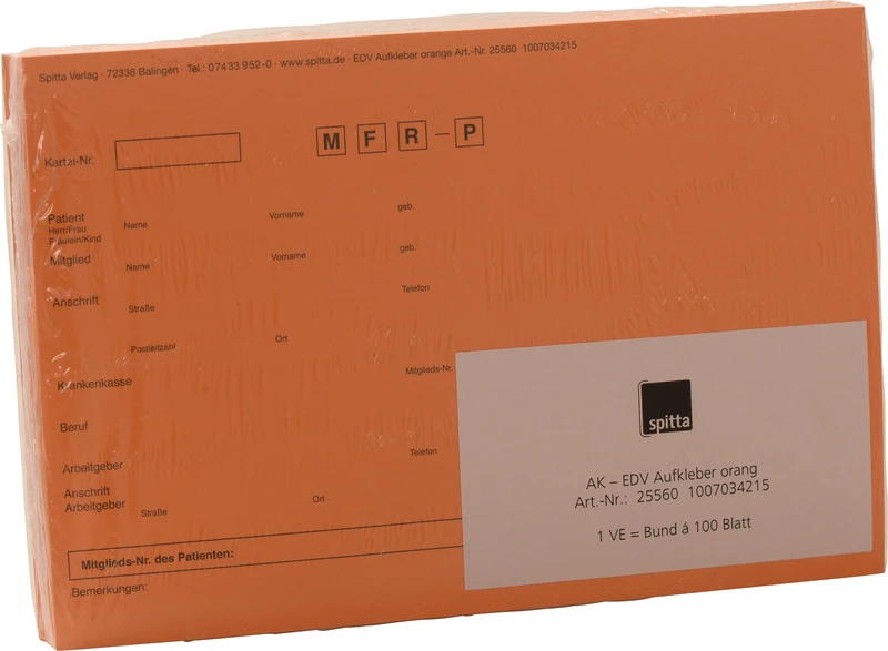 Packung 100 Stück orang Packung 100 Stück orang