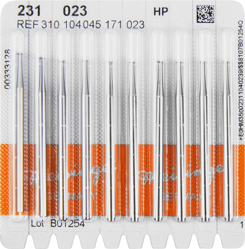 Packung 10 Stück HP, Figur 045, 0,2 mm, ISO 023 Packung 10 Stück HP, Figur 045, 0,2 mm, ISO 023