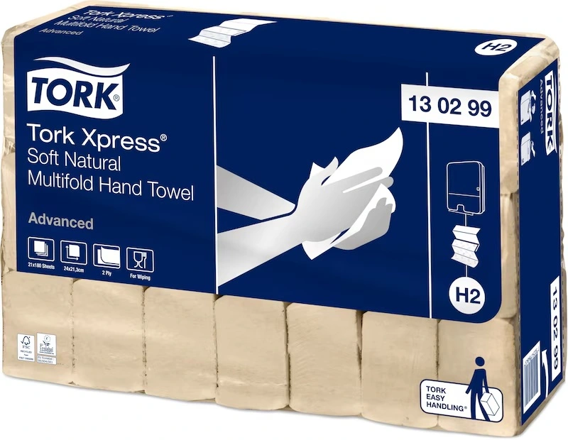 Packung 21 x 180 Stück 2-lagig, natur